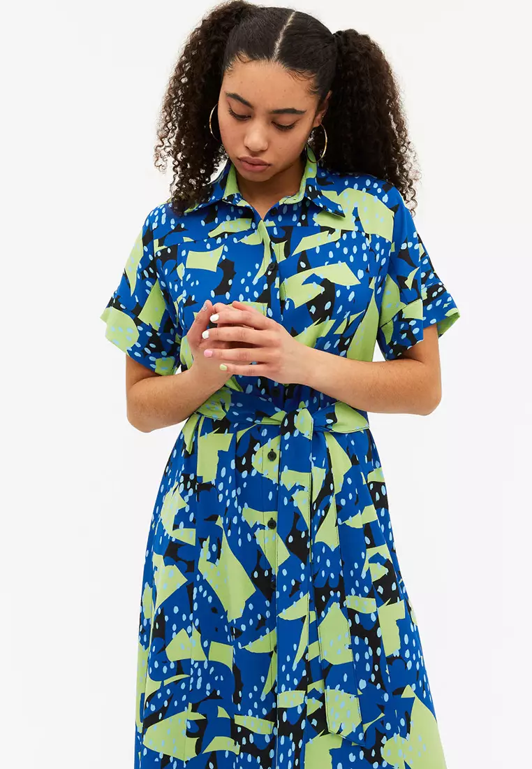 Monki button up store dress