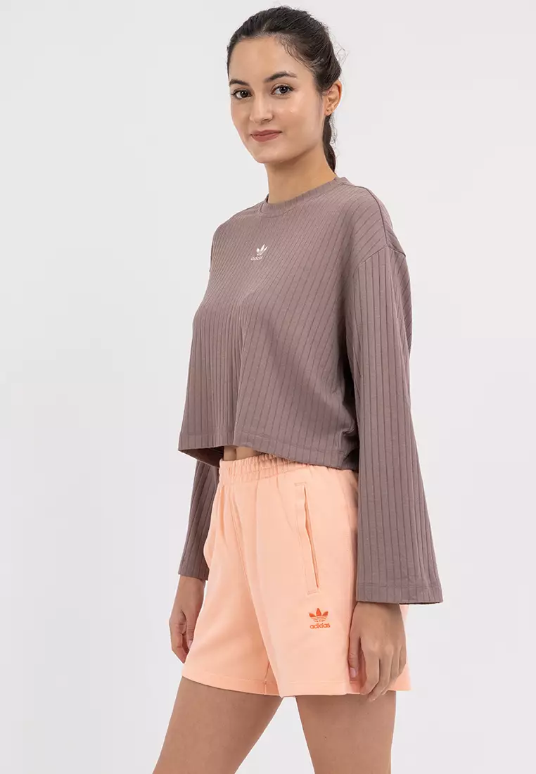 Essentials Wide Rib Long Sleeve Long-Sleeve Top