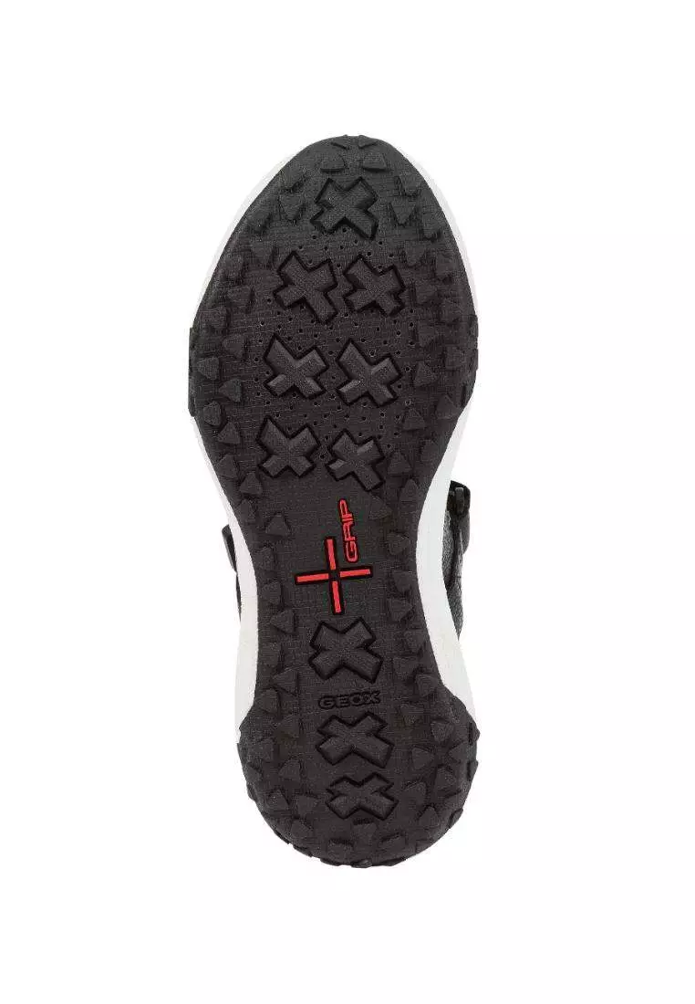 Geox® SORAPIS + GRIP: Women's black Platform Sandals