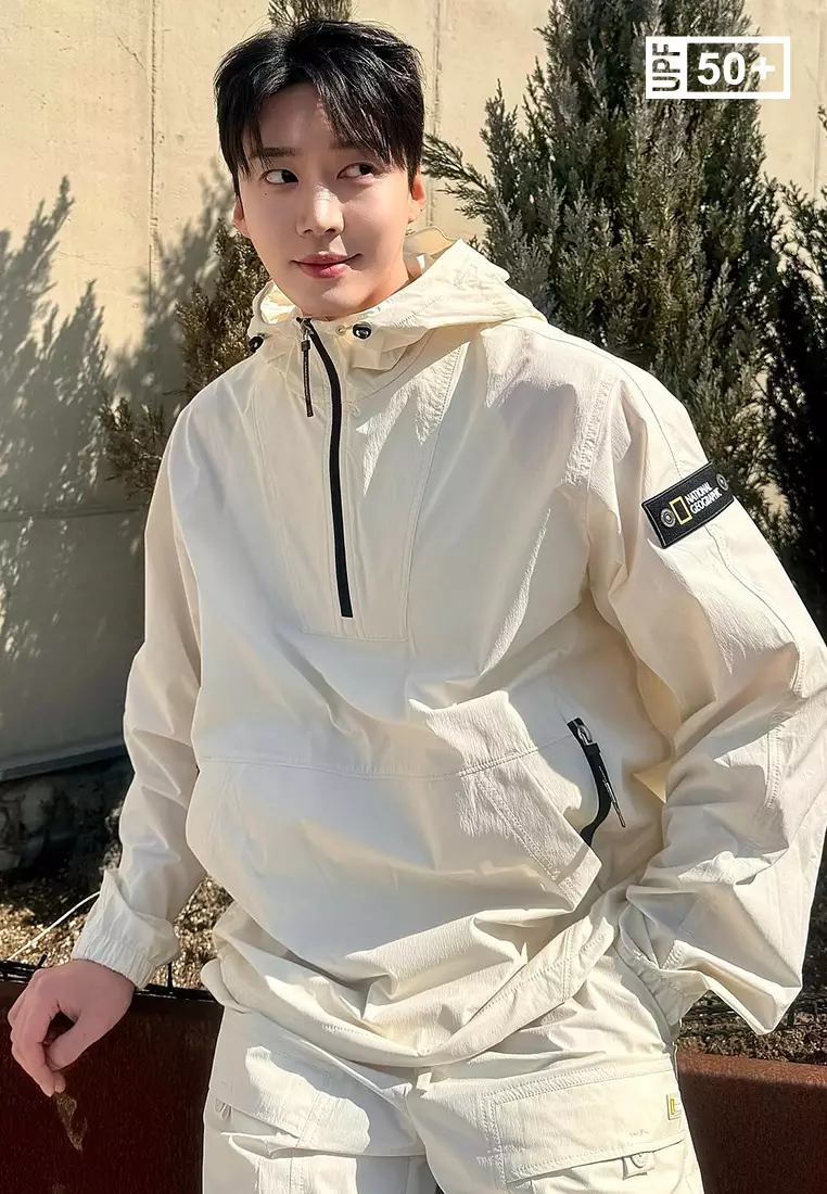 [NG] アデリー 軽量 WOVEN STRETCH SS ANORAK ★大人気★ National Geographic Unisex ADELIE Lightweight Woven Stretch