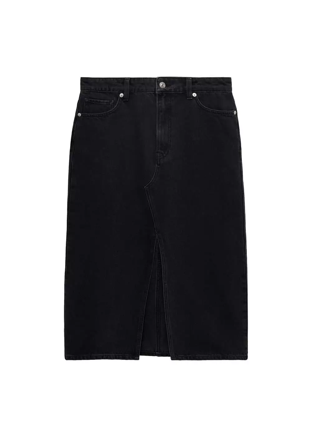 Jual Mango Rok midi denim Original 2025 | ZALORA Indonesia