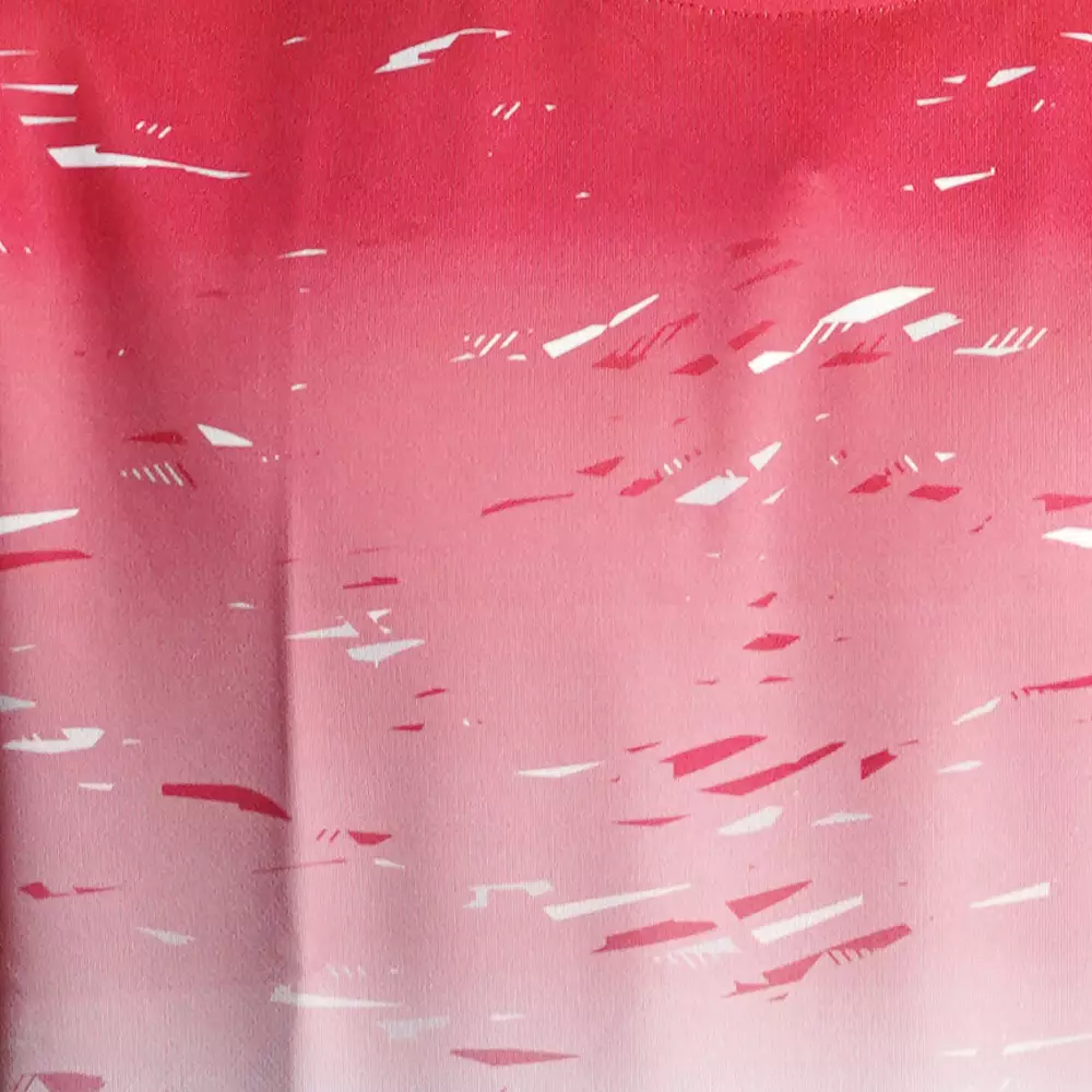 Eagle T Shirt Badminton Jersey Gradient - MERAH/PUTIH