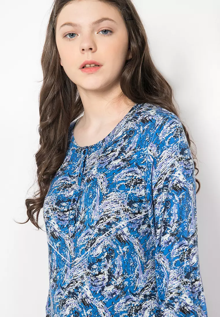 LGS - Kemeja Casual Wanita - Lengan Panjang - Motif Batik - LSH.555.S1253L.507.C L/S