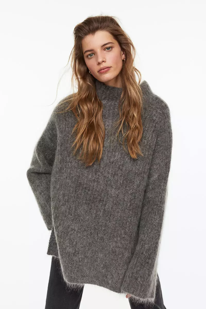 H&m knitted wool hot sale blend jumper