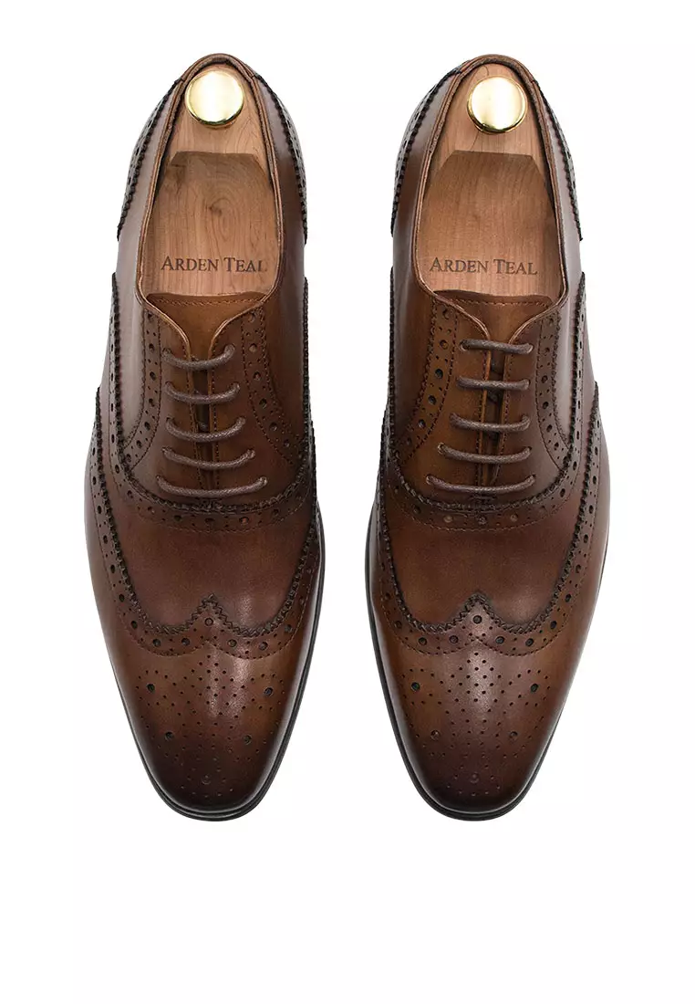 Salvador Wingtip Dark Chestnut Oxford