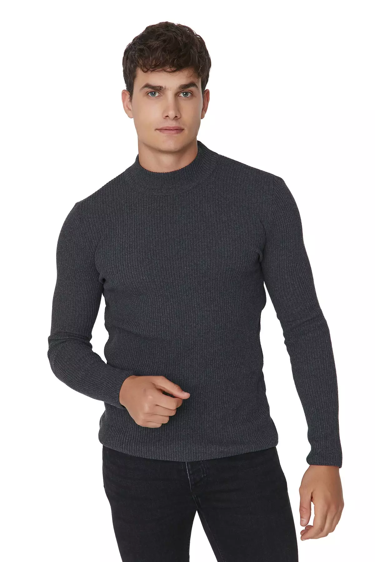 Slim Fit Mock Neck Sweater