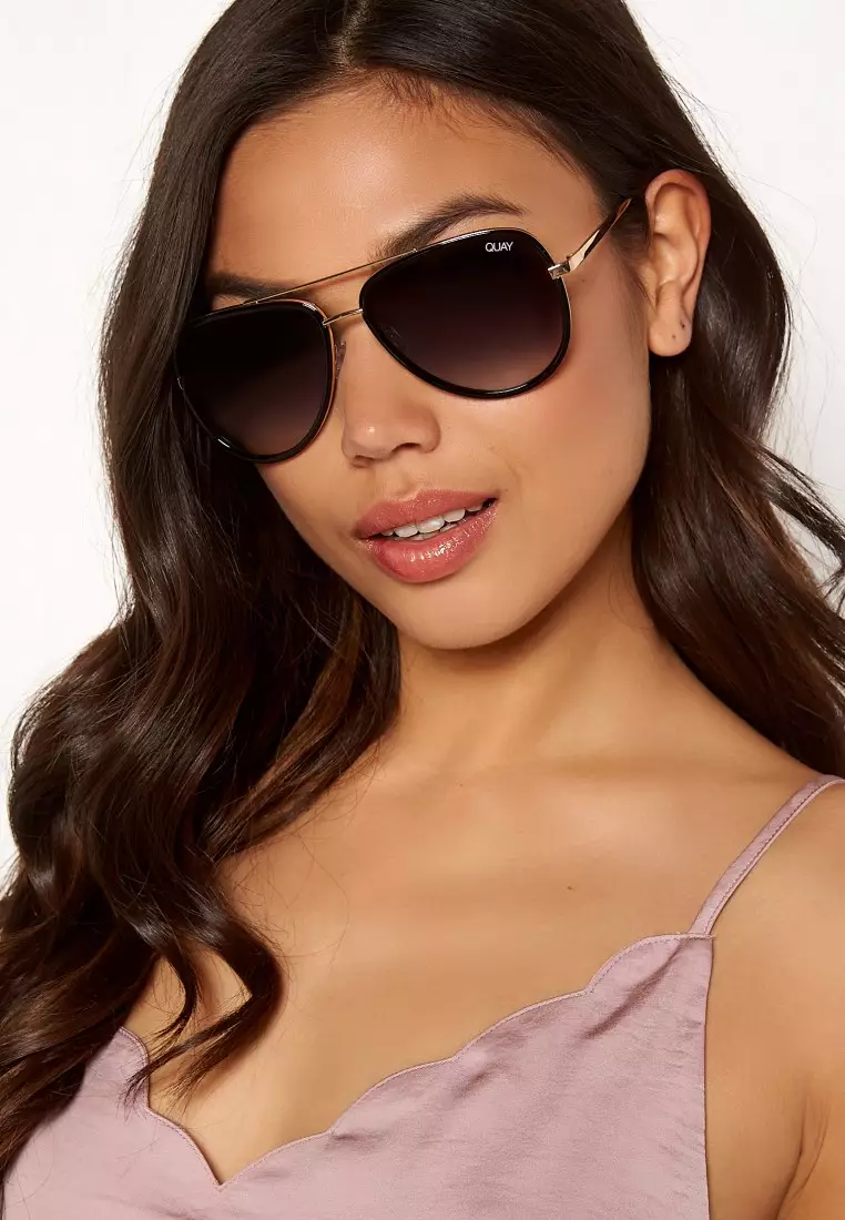 All In Medium Sunglasses - Black/Smoke Polarized