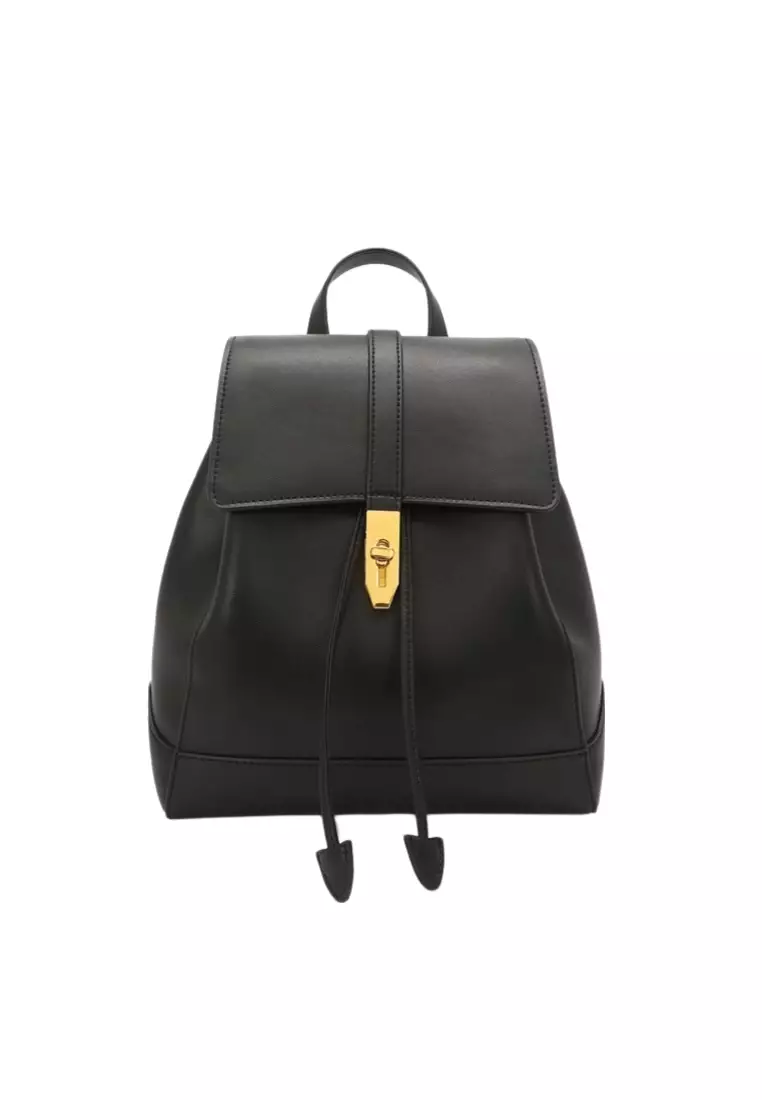 Women's Drawstring Cowhide Leather Backpacks