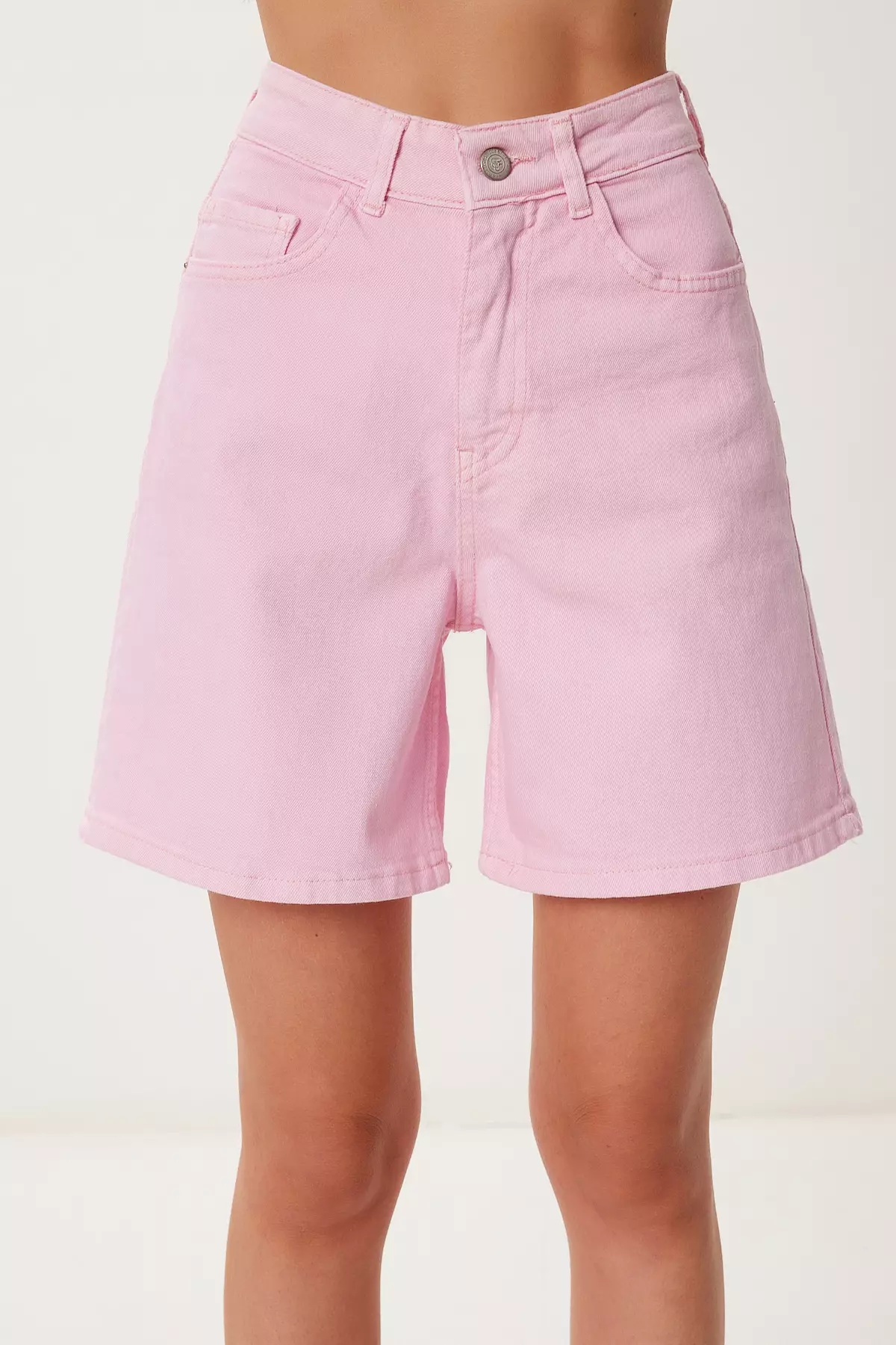 Women's Pink City Boy Denim Shorts An00259