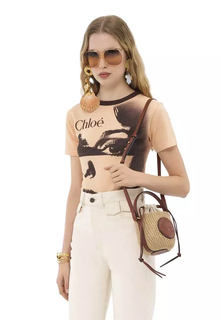 Mini Horse Medal Basket In Natural Fibers Sepia Brown CH25US593O8227S