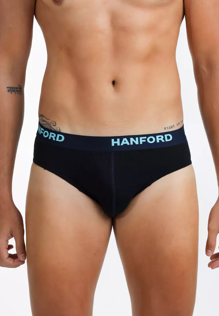 Regular Cotton Men's Briefs Stoked - Black (3in1 Pack)