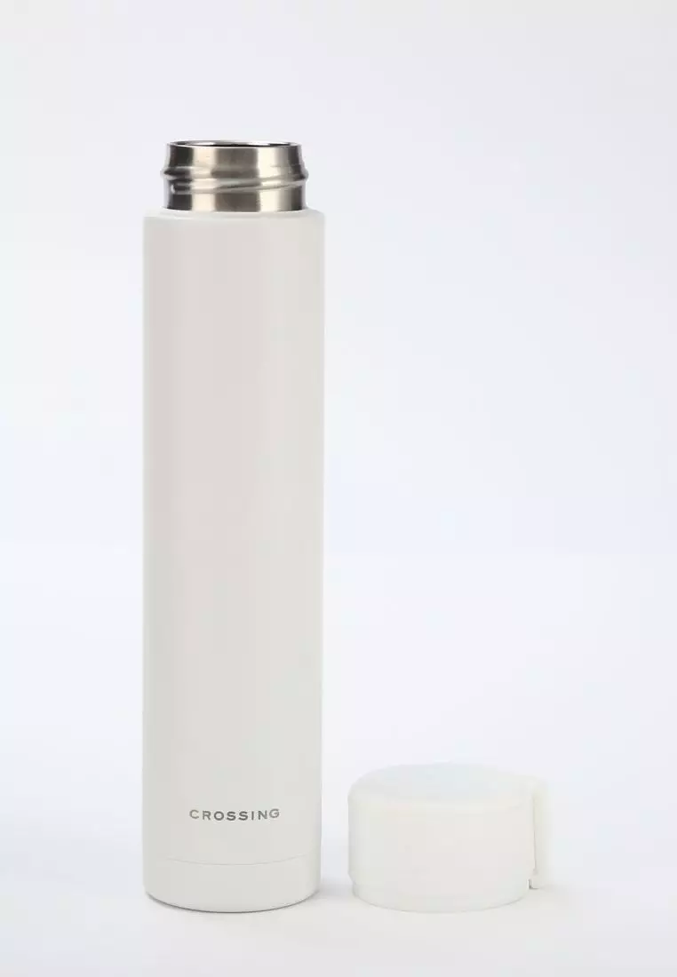 Crossing Compact Slim Insulated S/S Bottle 250ml - Frost White