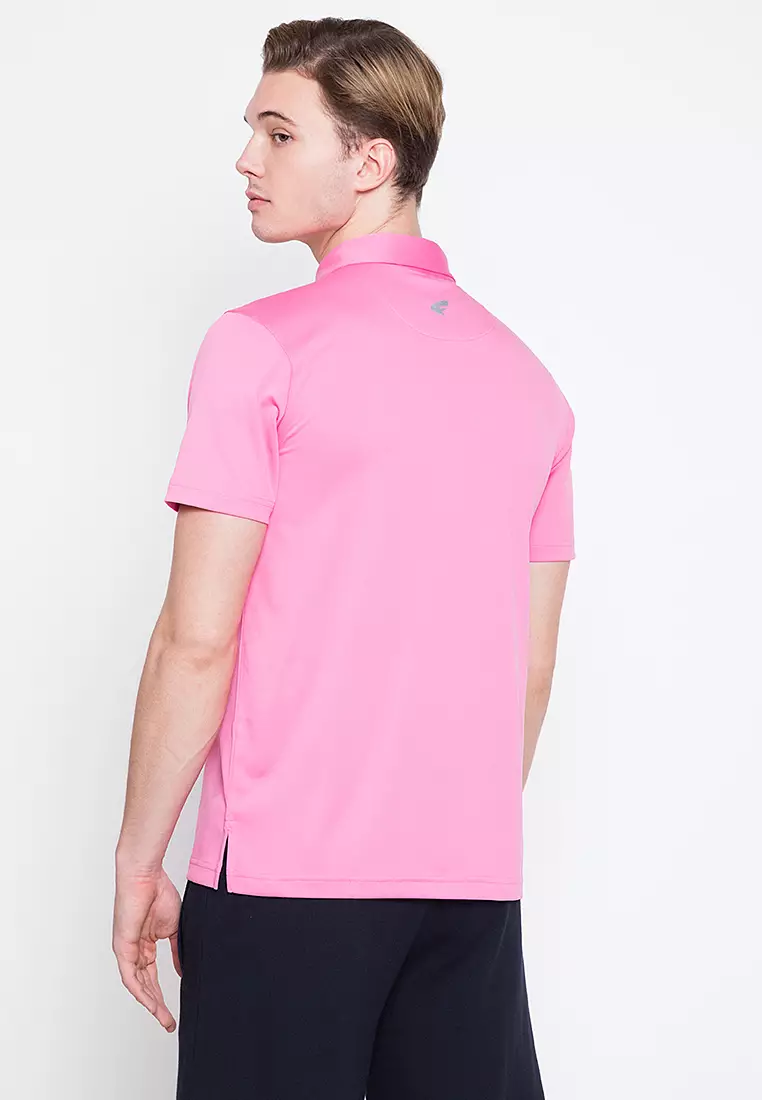 Pink dri fit polo shirts cheap