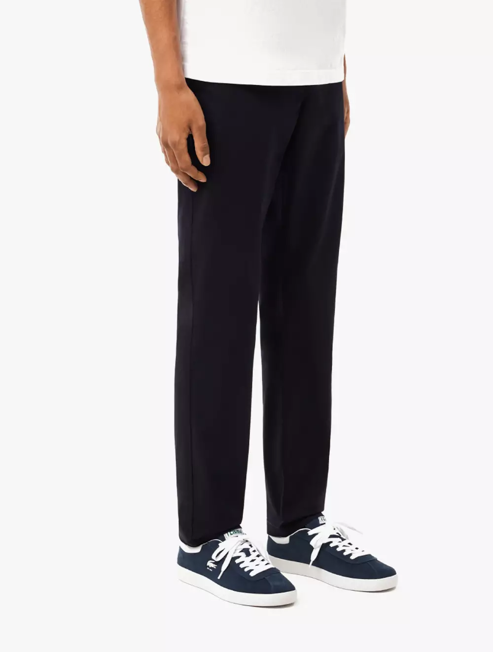 Slim Fit Stretch Cotton Pants - Blue