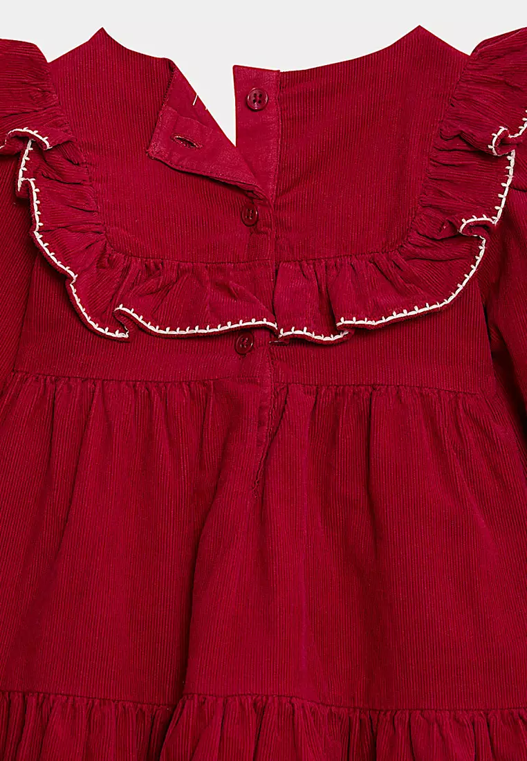 2pc Cotton Rich Bird Dress with Tights