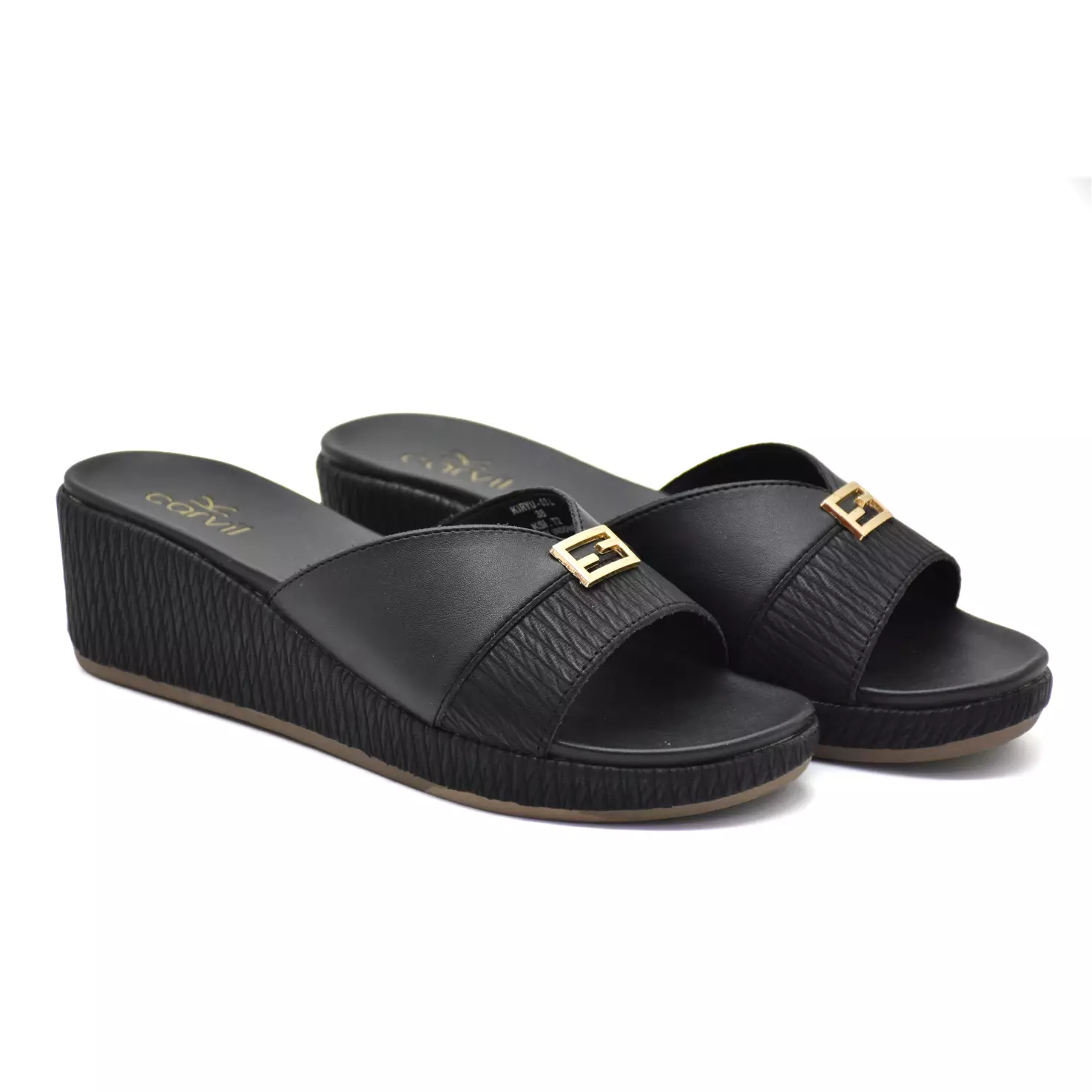 Carvil Sandal Wanita Kiryu-03 L Black