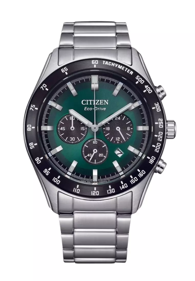 Buy Citizen CITIZEN ECO-DRIVE CA4674-58X GREEN DIAL CHRONOGRAPH