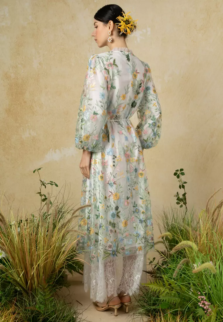 Flora Lace Flare Dress