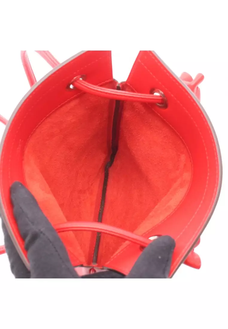Pre-Loved Hermès sack Aline mini Rouge Coo Shoulder bag Veau Swift Red silver hardware D stamp