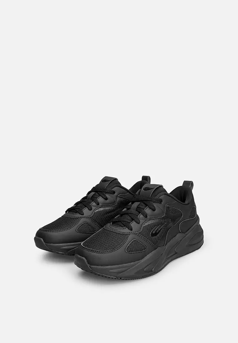 World balance all black shoes store