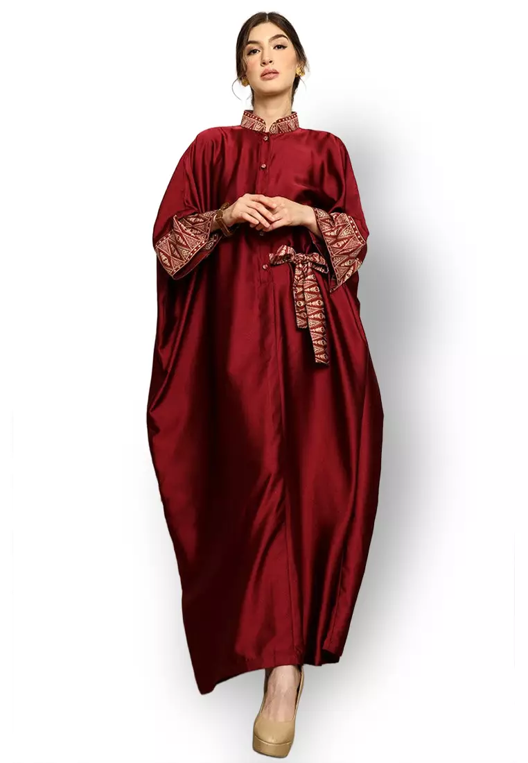Kanzi Exclusive Long Sleeve Songket Kaftan