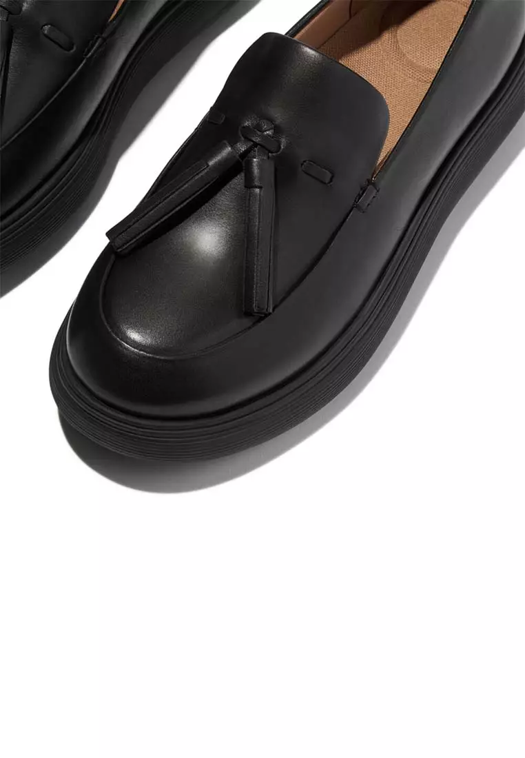 FitFlop x Song Hye Kyo iQ-COMFF Tassel Leather Loafers - All Black (E2X-090)