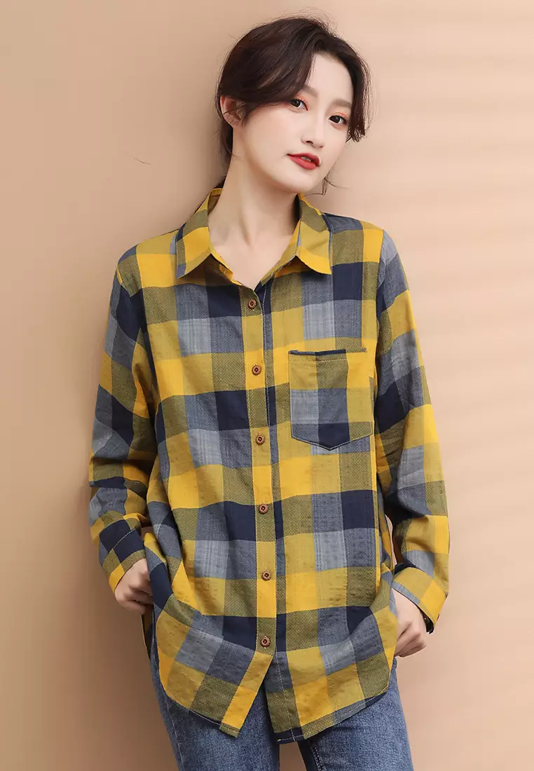 Checkered polo for girl store
