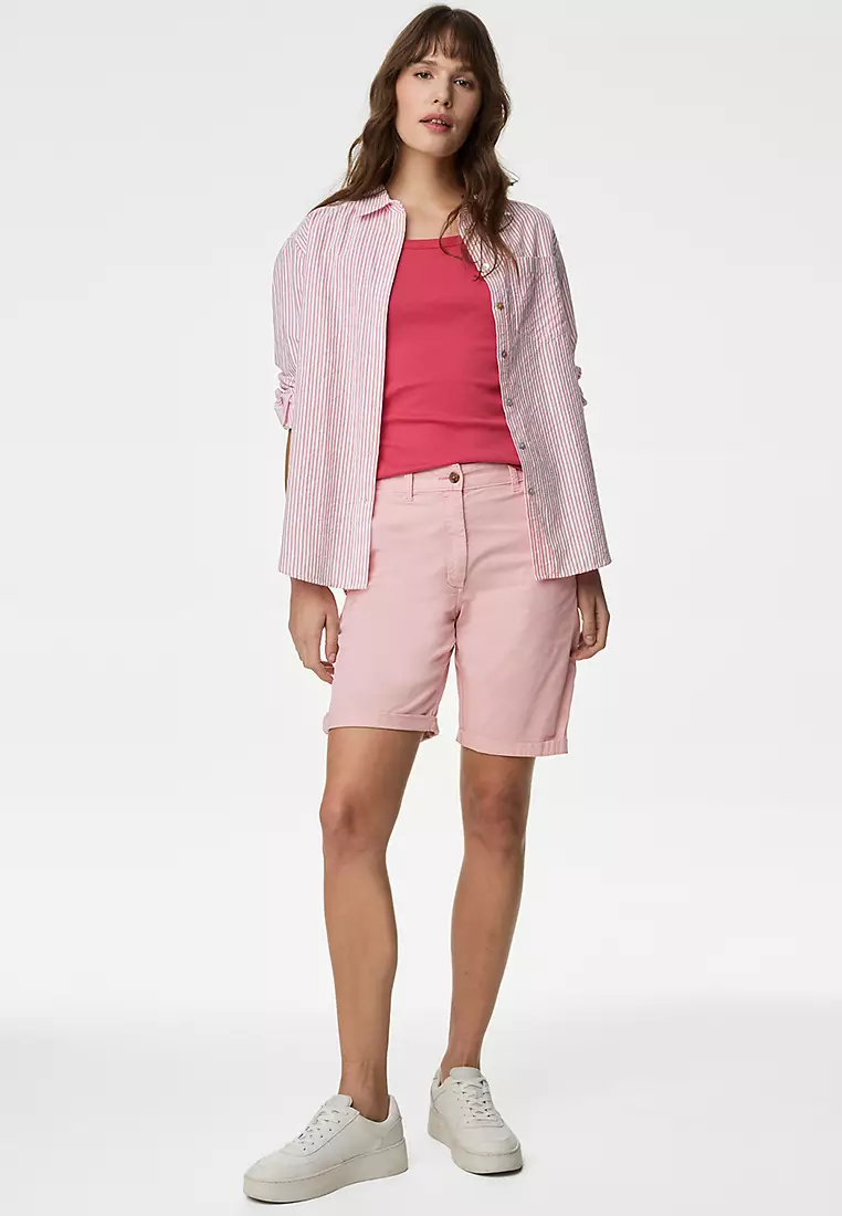 Cotton Rich Tea Dyed Chino Shorts