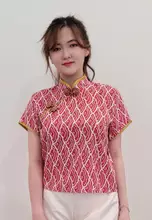 Red Stamped Batik