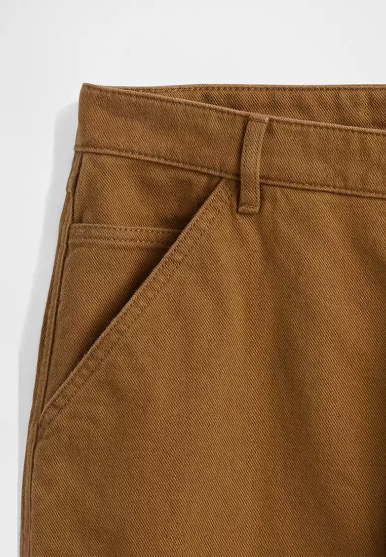 Relaxed Straight Utility Khakis