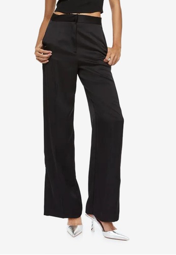 Buy Hu0026M Satin Trousers 2023 Online | ZALORA Singapore
