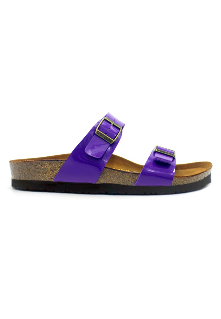Glasgow - Glossy Purple Sandals & Flip Flops