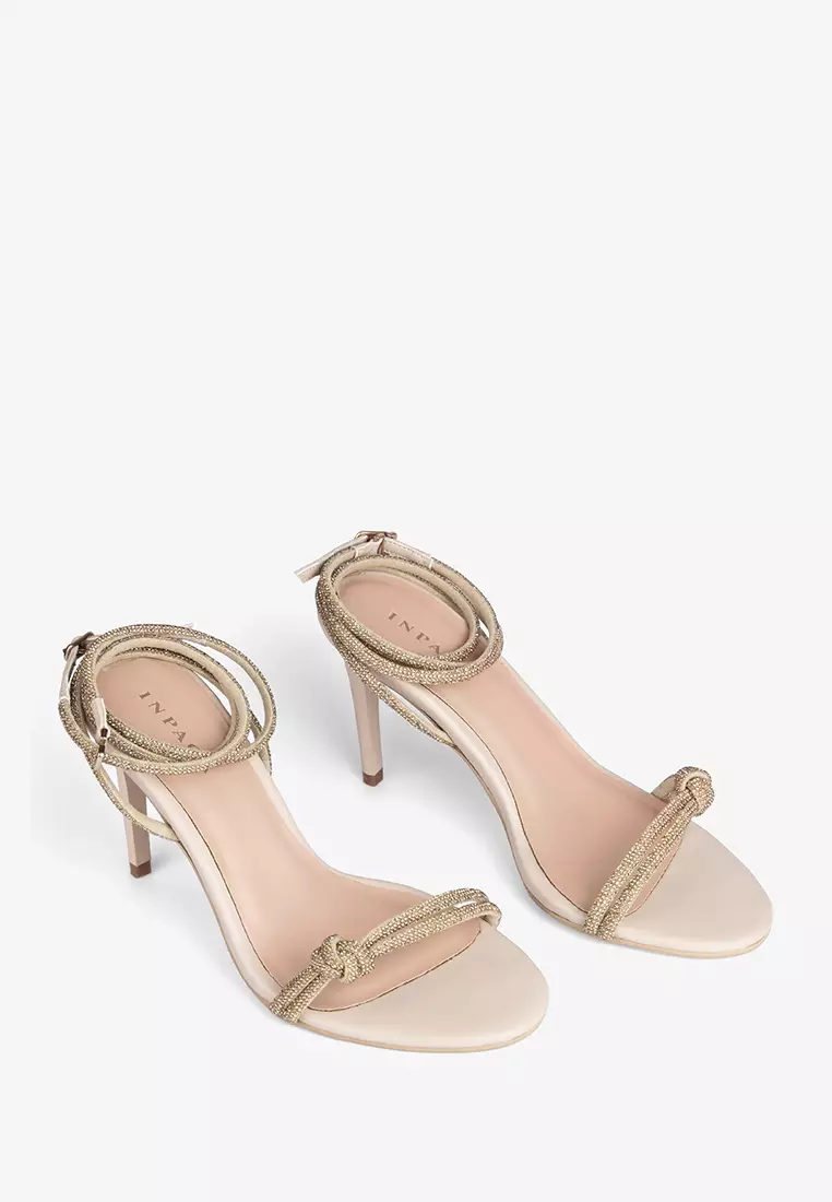 Safron Strappy Crystal Embellishment Party Heels