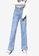 XAFITI 藍色 女式春季高腰彈力緊身牛仔褲 - 淺藍色 211CCAA94F3707GS_1