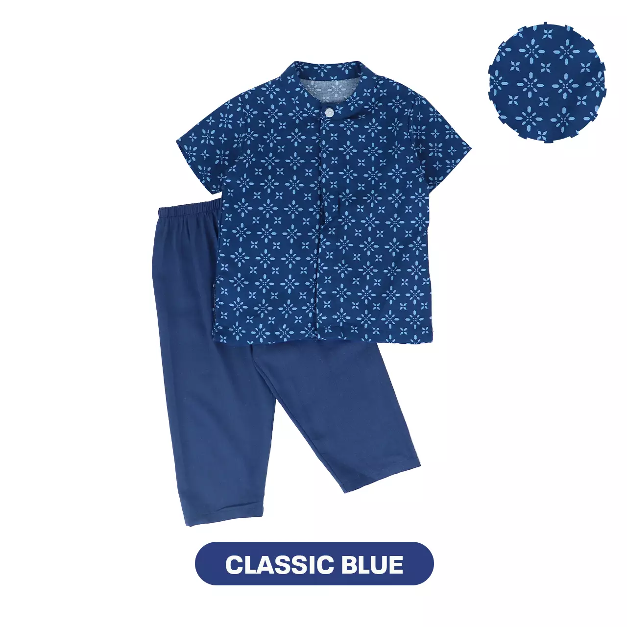 Mooi Zayyan Koko Set Setelan Koko Anak Raya Collection - Classic Blue