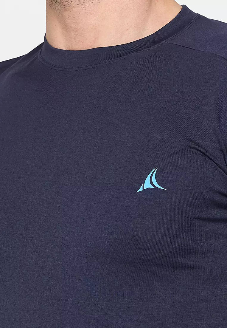 Navy Men's Eco-Stretch Bamboo Training T-Shirt