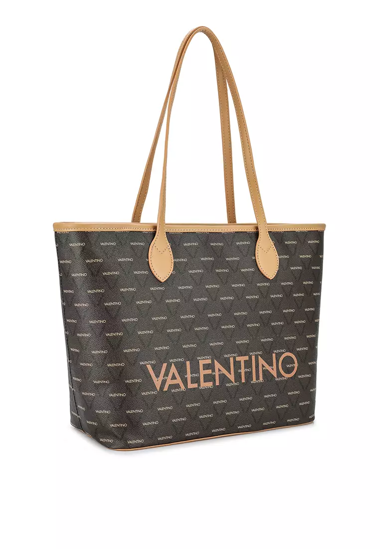 Valentino by mario valentino 2025 geometric print branded shopper bag