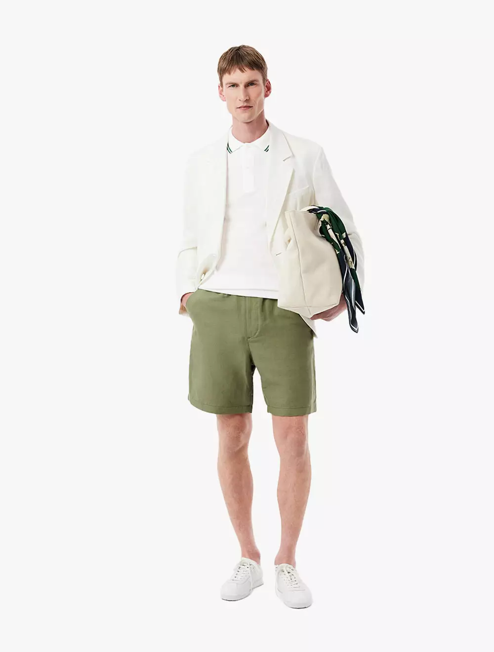 Regular Fit L.12.12 Petit Piqué Polo Shirt - White