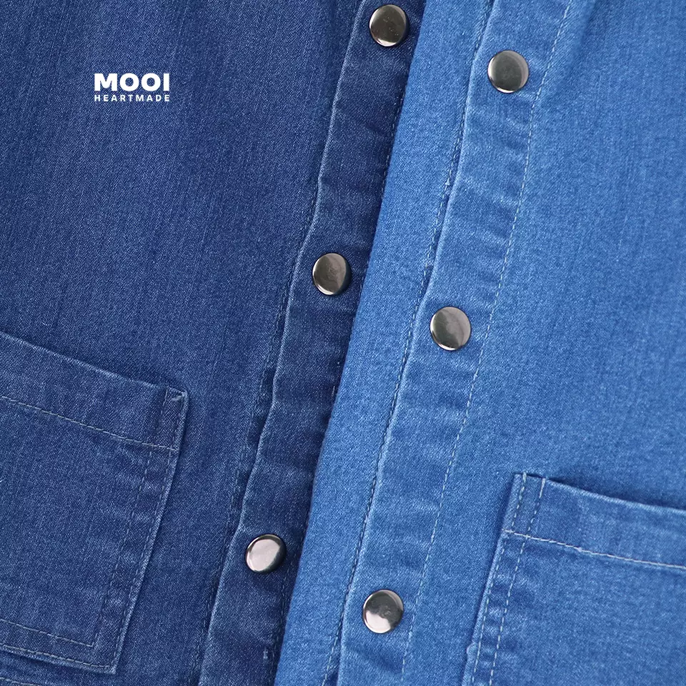 Mooi Jaket Jeans Anak Naka Denim Jacket - Medium Blue