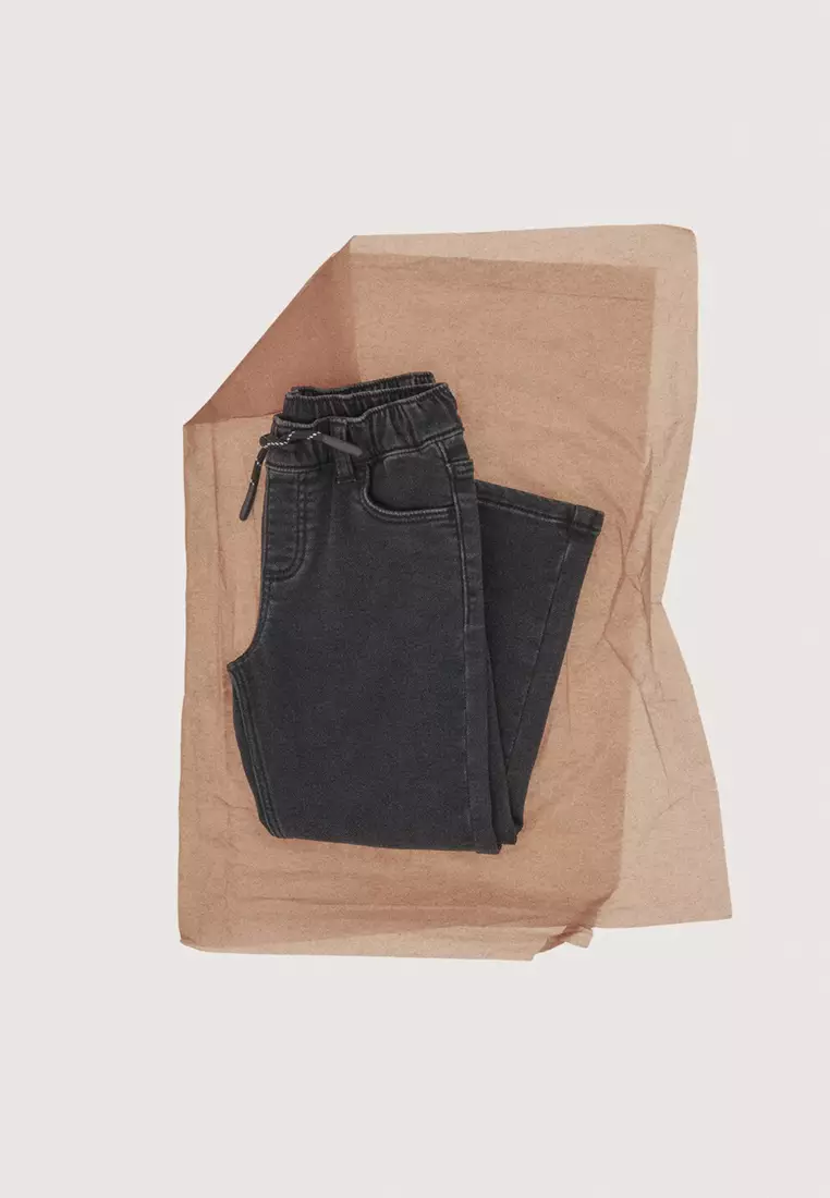 Slim Fit Drawstring Jeans