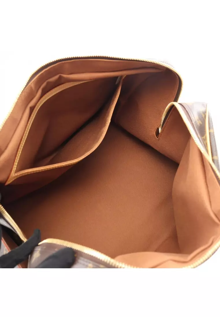 Pre-Loved Louis Vuitton carryall monogram Boston bag PVC leather Brown