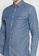 Only & Sons navy Silas Life Denim Chambray Shirt 10A08AA28F9C03GS_2