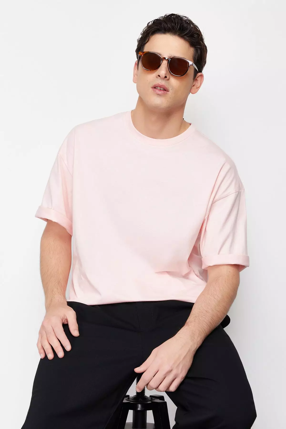 Powder Oversize/Wide Cut Basic 100% Cotton T-shirt TMNSS22TS0318