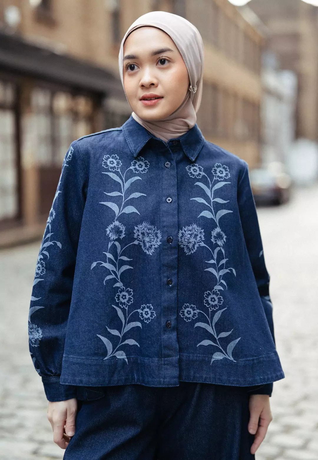 HijabChic x Haidee & Orlin - Marcea Top Denim 