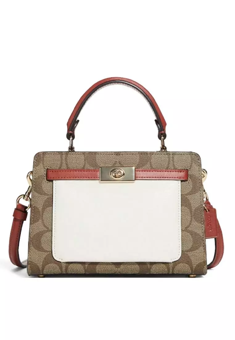 Coach hutton carryall discount in signature canvas