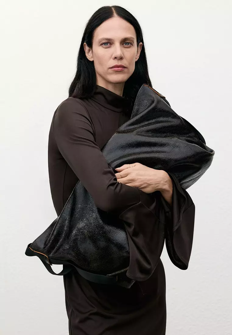 Fitted Dress with Bell Sleeves