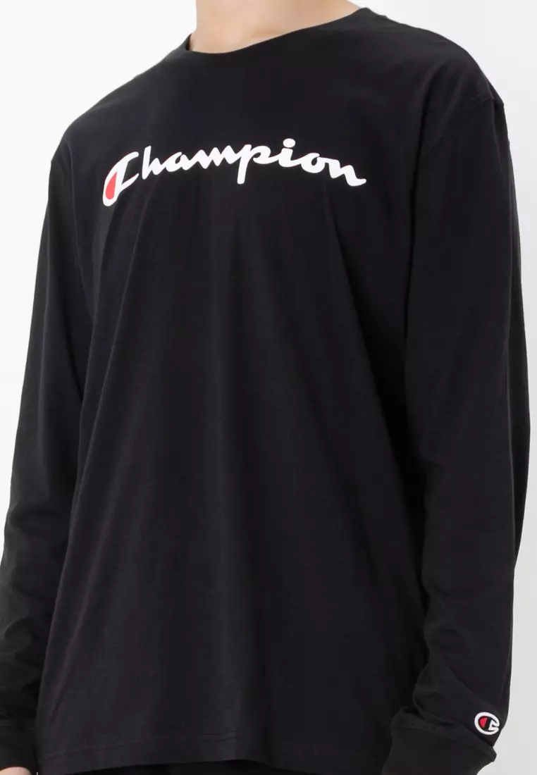 Jual Champion Crewneck Long Sleeves T-Shirt Original 2025 ZALORA