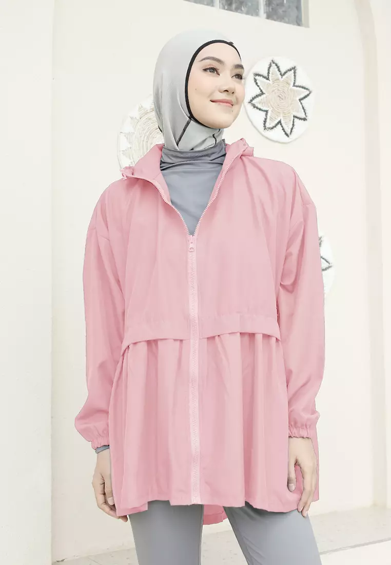 Zelena - Archie Sports Jacket | Jaket Olahraga Wanita Ruffle - Rush Pink