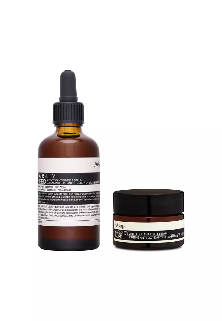 Buy Aesop Aesop Parsley Seed AntiOxidant Intense Serum 60ml + Eye Cream 10ml Bundle Set Online