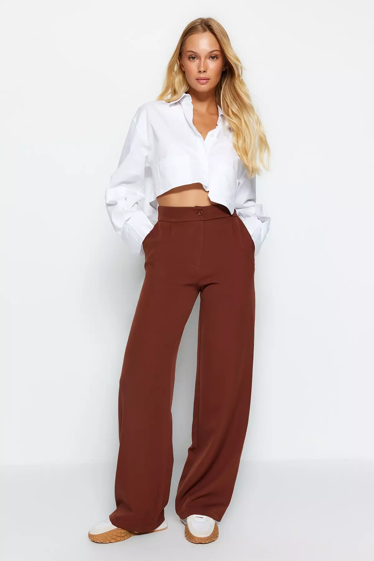 Casual Wide-Leg Pants